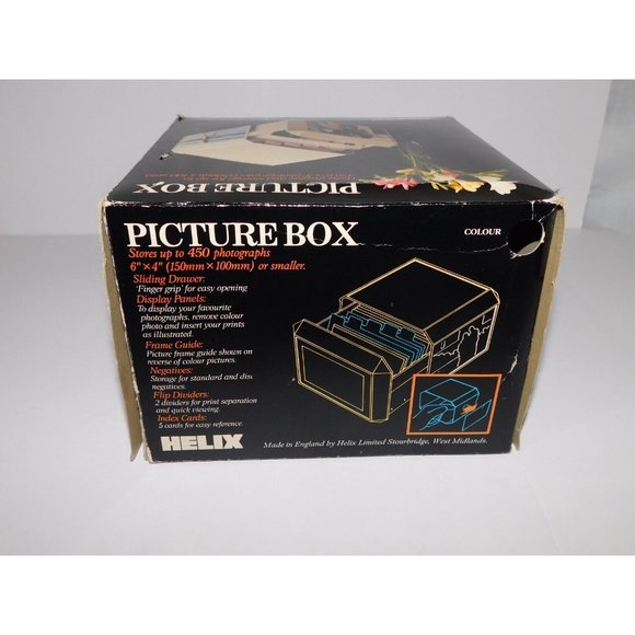 Vintage HELIX  450 Picture Box Photo Display and Storage Box UNUSED - Picture 7 of 8